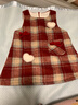 JELLYBABY【小香風(fēng)格紋洋氣連衣裙】25新品冬款女童背心裙時(shí)尚小童 曬單實(shí)拍圖