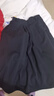 大碼女裝百搭減齡半身裙新款微胖妹妹mm高腰遮跨a字西裝傘裙ZHFS 黑色送腰帶 XL 建議115-130斤 曬單實(shí)拍圖