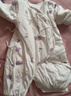 童泰新生嬰兒衣服連體衣夾棉秋冬季0-6月初生寶寶純棉加厚哈衣爬服 紫色花朵 66cm (建議3-6個(gè)月身高60-68cm) 曬單實(shí)拍圖
