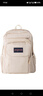 JANSPORT杰斯伯雙肩包男大容量背包書(shū)包女大學(xué)生包 4NVC00Y  米白色 曬單實(shí)拍圖