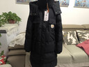 雪中飛長(cháng)款羽絨服女士2025新款可脫卸帽子潮流時(shí)尚通勤保暖外套黑色S 曬單實(shí)拍圖