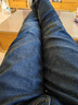 HLA海瀾之家加絨牛仔褲男三國演義五袋保暖褲子男 曬單實(shí)拍圖