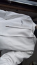 皮爾卡丹（pierre cardin）【重磅華棉420g】中山連帽衛衣男士2024春秋帽衫寬松長(cháng)袖t恤 白色 XL 曬單實(shí)拍圖