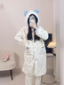 貓人（MiiOW）珊瑚絨睡衣女士秋冬季2025新款加絨加厚卡通睡袍法蘭絨家居服套裝 黃色小狗 【加絨加厚 蓄熱保暖】 L 【推薦約160-165CM/100-120斤】 曬單實(shí)拍圖
