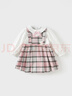 戴維貝拉兒童棉連衣裙女童格子裙女寶寶洋氣學(xué)院風(fēng)裙子 曬單實(shí)拍圖