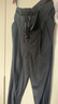 MO&Co.西褲彈絲綿羊毛拼接雙腰頭松緊高腰闊腿直筒休閑褲摩安珂 黑色 XS 155 曬單實(shí)拍圖