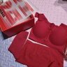 蕉內【趙露思同款】紅色計劃500A本命馬年女士?jì)纫卵潫o(wú)尺碼文胸罩套裝 曬單實(shí)拍圖