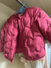 戴維貝拉（DAVE＆BELLA）兒童羽絨服冬裝新款女童外套女寶寶長(cháng)袖上衣保暖小童衣服童裝 楊梅紅【現貨】 90 cm 【充絨量39.5g】 曬單實(shí)拍圖