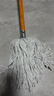 美家生活棉線(xiàn)拖把 木桿115cm白色共1拖頭 墩布拖布塵推物業(yè)工廠(chǎng)保潔地拖 曬單實(shí)拍圖