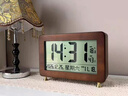漢時(shí)（Hense）自動(dòng)對時(shí)電子時(shí)鐘桌面客廳座鐘擺放式電子表臺式臺鐘鬧鐘HD555 中號-藍牙對時(shí)功能 曬單實(shí)拍圖