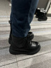 百麗（Belle）時(shí)尚潮搭馬丁靴男冬季新牛皮厚底戶(hù)外休閑靴加絨A2255DZ5 黑色-絨里 40 (250mm) 曬單實(shí)拍圖