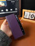 韓諾適用華為x7手機殼新款matex7典藏版保護套折疊屏商務(wù)防摔真素皮智能視窗翻蓋皮套 幻影紫 曬單實(shí)拍圖