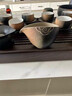 兩甫整套功夫茶具套裝家用新款輕奢黑粗陶漸變便攜旅行電陶茶盤(pán)臺 漸變祥云壺(禮盒裝) 不倒杯 19件 曬單實(shí)拍圖