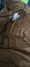 幻走（MOVEUP）2024冬季新品yangyang系列連帽大口袋丈根中長(cháng)款羽絨服女 卡其 L 曬單實(shí)拍圖