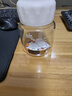 欣美雅（xinmeiya）刻度牛奶杯豆漿早餐杯子帶蓋玻璃杯家用便攜學(xué)生耐高溫微波爐水杯 白色300ml【開(kāi)水直入不破裂】 曬單實(shí)拍圖