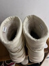 達芙妮厚底雪地靴女2025新款冬季爆款加絨保暖增高棉鞋子馬丁短靴 米色 38 曬單實(shí)拍圖