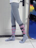 GOLOVEJOY高樂(lè )捷滑雪襪女男冬季保暖防寒高筒長(cháng)襪專(zhuān)業(yè)運動(dòng)加厚防滑襪子粉M 曬單實(shí)拍圖