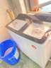 YANGZI揚子集團洗衣機半自動(dòng)老式家用雙桶大容量雙缸洗衣機藍光 洗脫雙筒小型波輪 30KG 【洗20+10脫|洗脫分離|玻璃面板】 曬單實(shí)拍圖