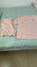 全棉時(shí)代（PurCotton）25夏季新品男女士睡衣情侶家居服套裝抗菌針織舒彈透氣 寧靜粉（短袖長(cháng)褲） L (女款165/男款175） 曬單實(shí)拍圖