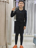 特步（XTEP）兒童運動(dòng)速干套裝滑雪服秋冬緊身衣訓練籃球服運動(dòng)保暖速干內衣 曬單實(shí)拍圖