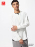 優(yōu)衣庫男裝女裝情侶華夫格亨利領(lǐng)套頭衫長(cháng)袖T恤479784 482766 479784/01乳白色 M 曬單實(shí)拍圖