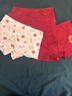 LangSha兒童紅內褲男童純棉a類(lèi)四角內褲2025新款新年本命年紅色短褲 曬單實(shí)拍圖