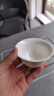 兮元記羊脂玉瓷主人杯單杯陶瓷茶杯普洱杯壓手杯個(gè)人專(zhuān)用喝茶品茗杯茶盞 青白玉瓷壓手杯【布袋款】 曬單實(shí)拍圖