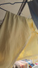全棉時(shí)代新生嬰兒睡衣春秋抗菌風(fēng)柔棉和尚服連體衣服和袍 香草黃59碼 曬單實(shí)拍圖