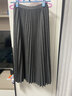 塔馳密司（touchmiss）灰色百褶半身裙女2026春季新款高腰顯瘦中長(cháng)款a字裙FSL 灰色 均碼 曬單實(shí)拍圖