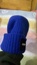 時(shí)尚純色簡(jiǎn)約帽子少女秋冬款百搭加厚保暖清新可愛(ài)國潮針織毛線(xiàn)帽 寶藍色 曬單實(shí)拍圖
