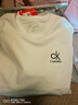 Calvin Klein JeansCK純棉圓領(lǐng)t恤2025秋冬新款加絨輕奢潮流帥氣修身長(cháng)袖上衣 818白色. 春秋款 常規 3XL 165-180斤 曬單實(shí)拍圖