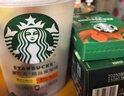 星巴克(Starbucks)隨星杯抱抱桶+黑咖10條+咖啡液6杯共83g+125ml 曬單實(shí)拍圖