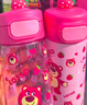 迪士尼（Disney）兒童水杯禮盒伴手禮保溫杯塑料杯大容量夏季水壺草莓熊生日禮物女 曬單實(shí)拍圖