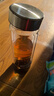 希諾（heenoor）茶水分離玻璃杯磁吸式雙層男士商務(wù)辦公高檔送禮大容量泡茶水杯子 本色370ml 曬單實(shí)拍圖