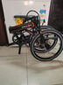 大行（DAHON）折疊自行車(chē)20英寸8速鋁合金D8碟剎版KBA083暴龍款  黑色 曬單實(shí)拍圖