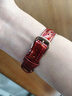 腕寶德酒紅色新年合集適用小米手環(huán)10表帶竹節紋小蠻腰真皮腕帶9安哥拉紅8鎧甲硅膠nfc磁吸秋冬米蘭尼斯 竹節紋小蠻腰真皮-酒紅-玫金扣 適用：小米手環(huán)10/9/8/nfc表帶 曬單實(shí)拍圖