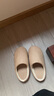 紅豆日式四季靜音防滑拖鞋女士軟底棉拖鞋待客辦公室內家居地板拖鞋男 卡其【防滑靜音】 36-37 【適合35-36】 曬單實(shí)拍圖