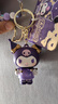 迪加倫卡通三麗鷗鑰匙扣創(chuàng  )意庫洛米書(shū)包汽車(chē)鑰匙手鏈公仔女孩掛件禮品紫 曬單實(shí)拍圖