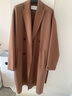 麥檬【2980人生大衣】MM重磅100羊毛毛呢外套大衣商場(chǎng)同款 駝色59GA270681 XS 建議110-125斤拍 曬單實(shí)拍圖