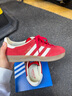 阿迪達斯（adidas）（adidas）三葉草男女鞋GAZELLE INDOOR低幫休閑鞋IF1808紅白36.5 曬單實(shí)拍圖