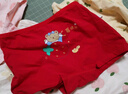 浪莎女童本命年紅內褲純棉兒童紅色平角褲四角短褲女孩12歲大童 XXL 曬單實(shí)拍圖