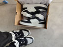 喬丹潮行 男鞋高幫板鞋革面運動(dòng)休閑鞋減震舒適男鞋子 曬單實(shí)拍圖