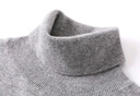 恒源祥高領(lǐng)羊毛衫女秋冬季新款兩翻領(lǐng)套頭純色毛衣內搭打底衫針織衫女 墨霧灰 M /165/88A 曬單實(shí)拍圖