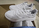 回力（Warrior）官方運動(dòng)鞋女鞋秋冬跑步鞋女士舒適輕便百搭軟底休閑鞋子女白灰37 曬單實(shí)拍圖
