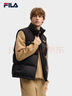FILA 斐樂(lè )官方男士羽絨馬甲冬新款時(shí)尚休閑RGB多彩羽絨外套 正黑色-BK 2XL 185/104A/XXL 曬單實(shí)拍圖