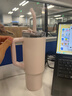 小米吸管保溫杯 大容量冰霸杯 巨無(wú)霸水杯 316L不銹鋼保冷杯 1L杏仁白 曬單實(shí)拍圖