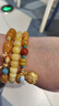 布達拉宮蜜蠟手串男女款海藍寶盤(pán)玩琥珀海紋石串珠手鏈生日禮物送女友 曬單實(shí)拍圖