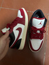 耐克JORDAN耐克喬丹輕便AJ1黑白紅女子運動(dòng)休閑鞋板鞋低幫DC0774-160 40 曬單實(shí)拍圖