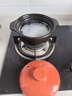 康舒砂鍋燉鍋家用燃氣耐高溫陶瓷煲湯鍋干燒不裂煤氣灶煲仔飯湯煲沙鍋 康舒黑升級橙蓋砂鍋1人用 1L 曬單實(shí)拍圖