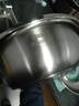 京東京造304不銹鋼盆大號和面盆食品級加厚揉面盆家用大盆廚房洗菜盆面盆打蛋盆發(fā)面盆30CM 曬單實(shí)拍圖